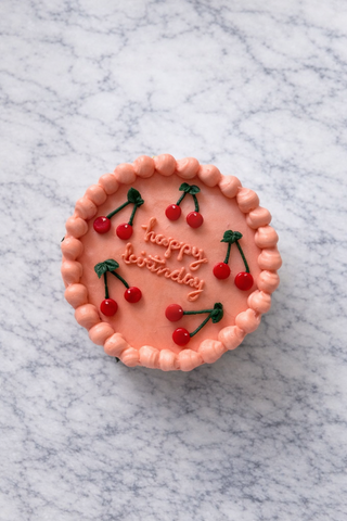 Cherry Birthday Bento Cake